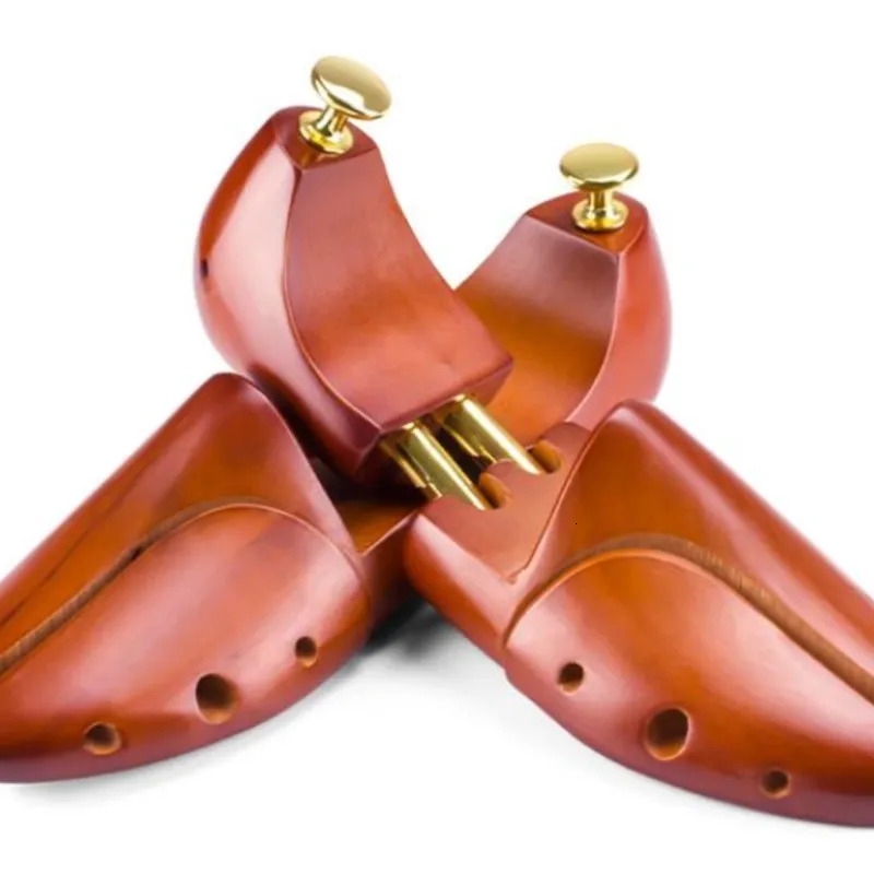 1 pair of adjustable shoe tree solid wood mens shoes support knob shoe shape womens shoes care stretching machine 241126
