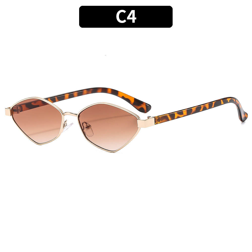 Men's and women's metal polygon personality street shot sunglasses, fashion outdoor riding sun protection trend sunglasses