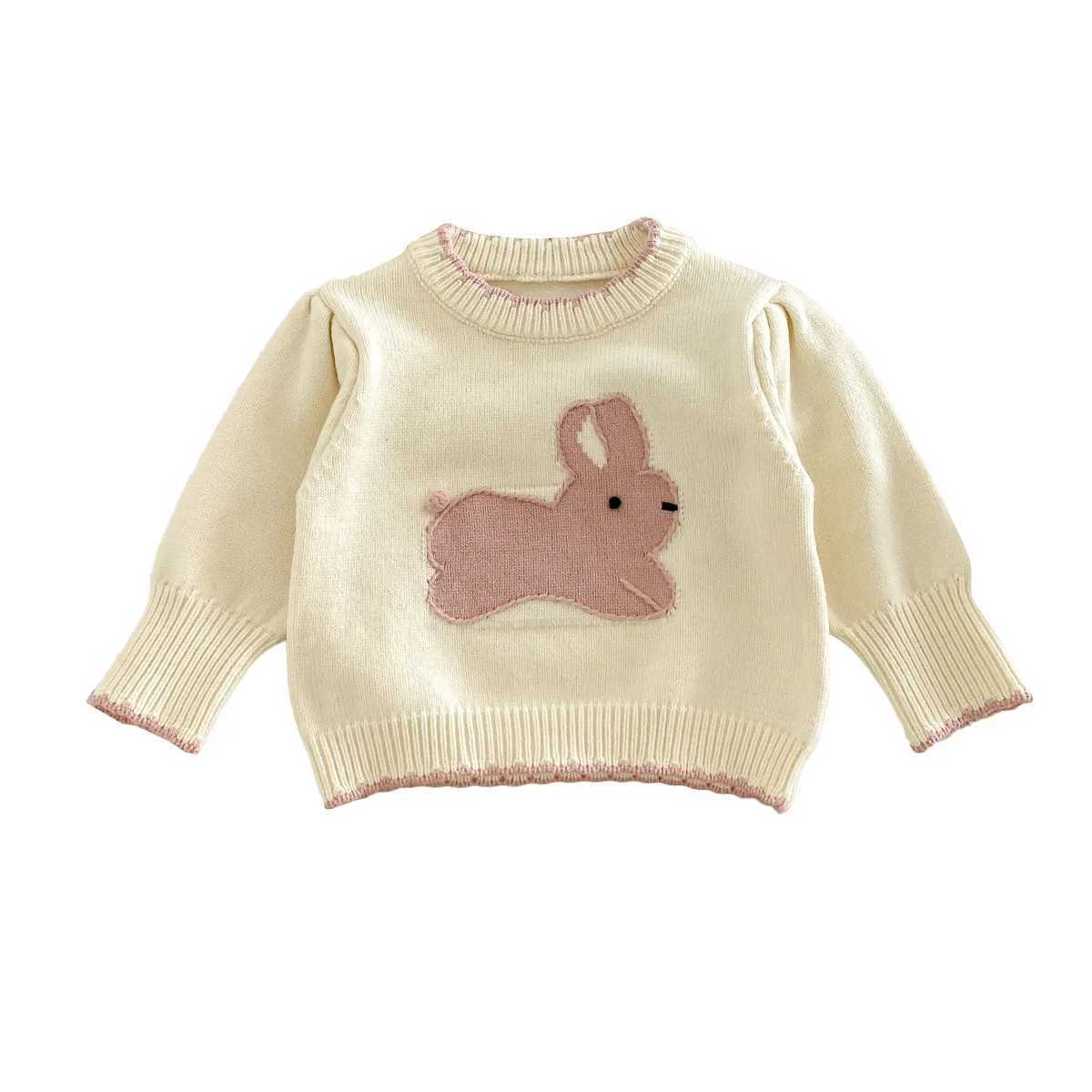 Clothing Sets Autumn Winter 2024 Baby Girls 2PCS Knitwears Set Cotton Knitted Rabbit Sweaters Stretch Pants Suit Toddler Girls Outfits H241126