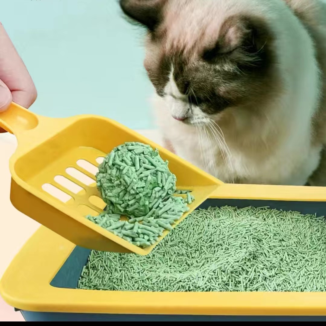 highest quality raw materials pea fibre corn starch exceeding 400% water absorption easy to clean tofu cat litter