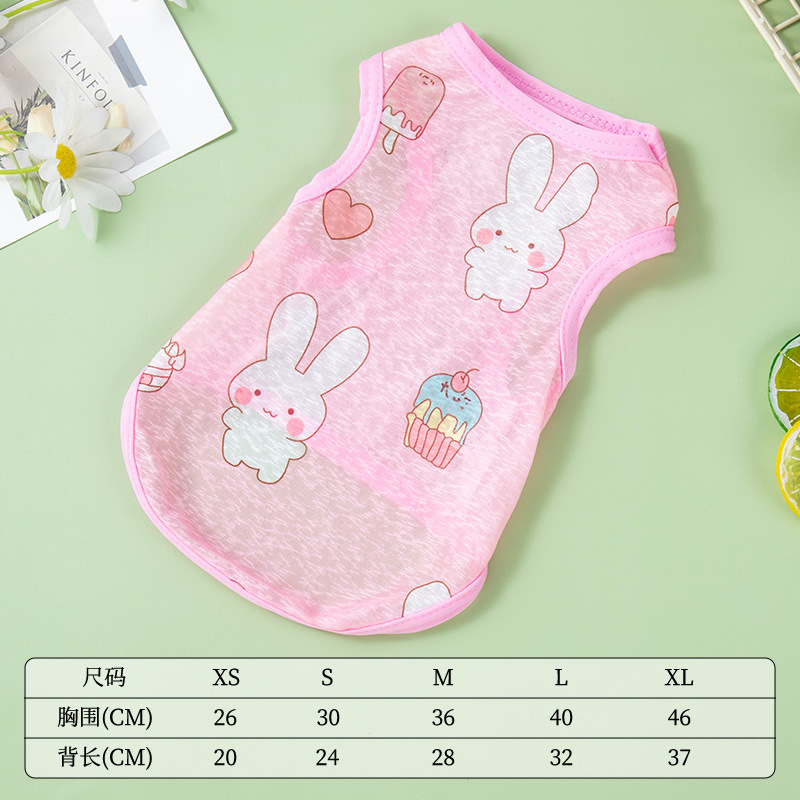 Spring summer thin cartoon printed vest with various patterns polyester sunscreen clothing