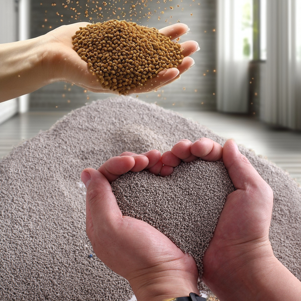 OEM Pure Natural Bentonite Cat Litter 10kg Dust-Free and Strong Deodorizing Cat Sand