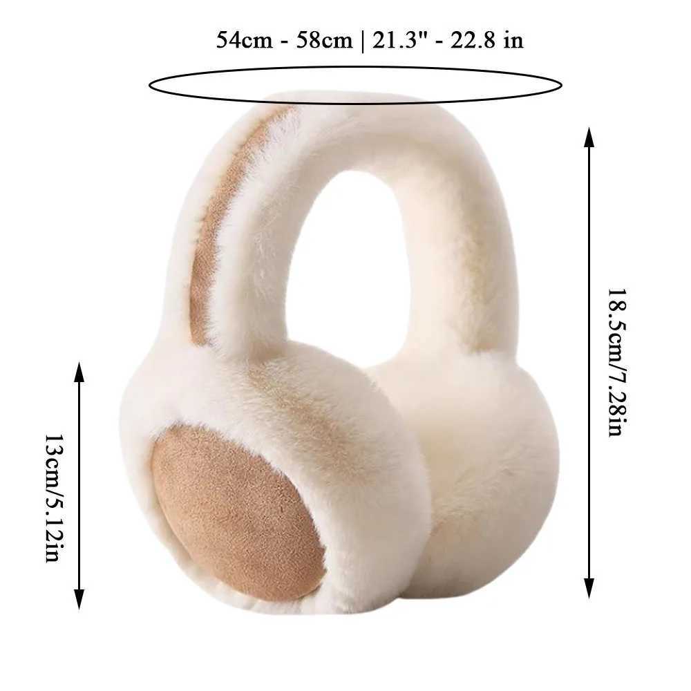 Fashion Autumn Winter Earmuffs for Women Men Ear Warmer Plush Solid Color Adjustable Foldable Ear Muffs Earfl EarmuffsXJ241126