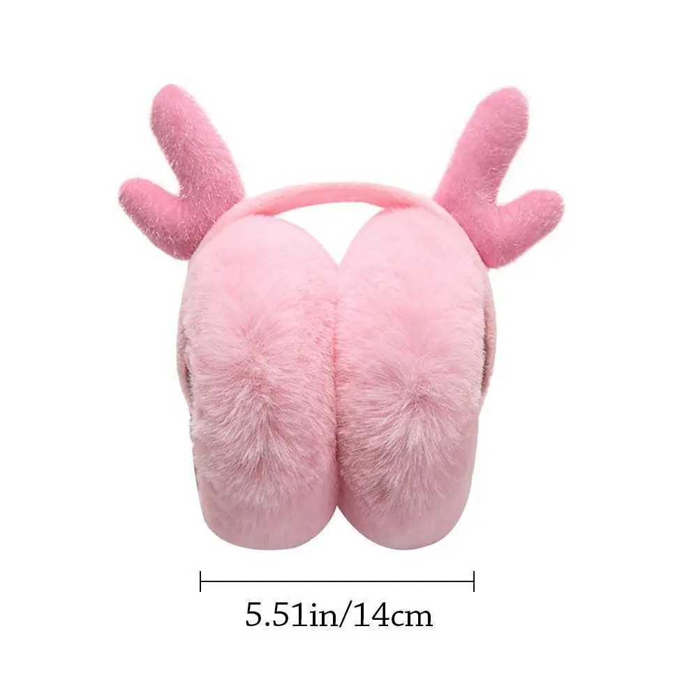Autumn Winter Christmas Earmuffs Women Men Ear Warmer Plush Solid Color Adjustable Foldable Ear Muffs Earfl EarmuffsXJ241126