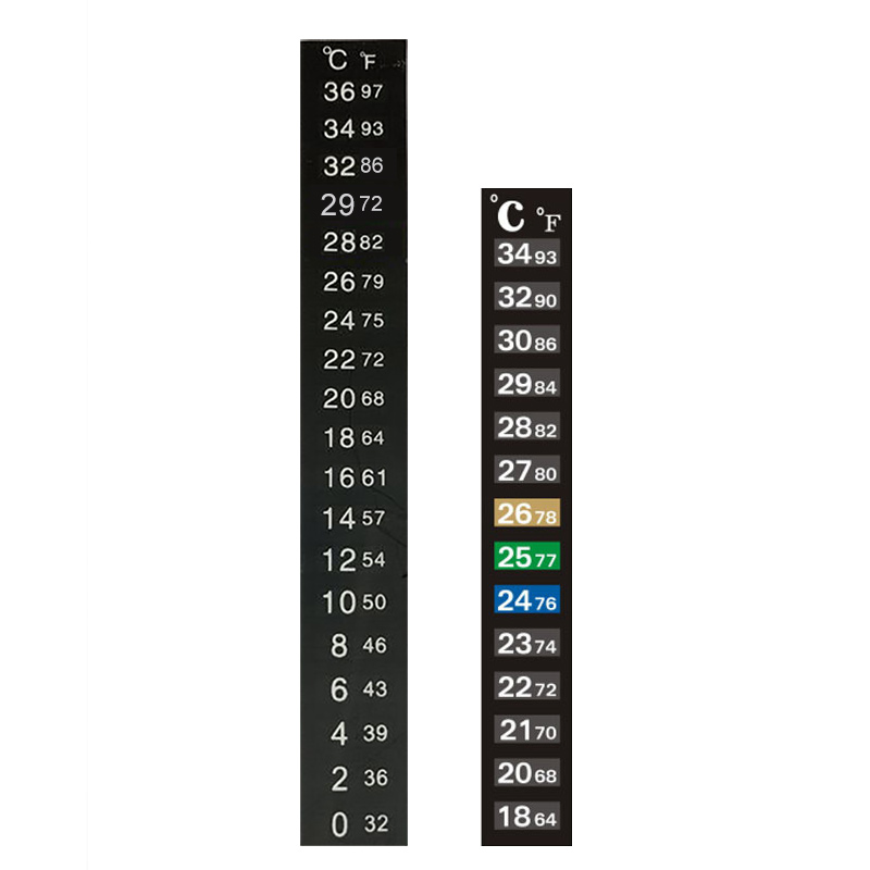 LCD Stick on Digital Thermometer Aquarium Water Thermometer Sticker Strip Adhesive Fish Tanks Accessories 0 to 36 Degree Measure