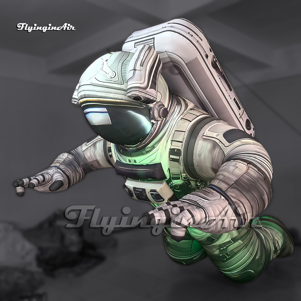 4m Hanging/Ground Giant Inflatable Astronaut Model Suspended Air Blow Up Spaceman For Planetarium Event