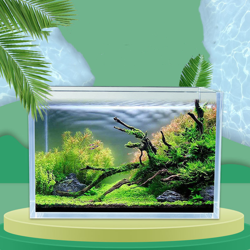Wholesale Pet Supplies Aquarium Fish Tank Ornamental Landscape Ultra White HD Glass Various Size Aquarium Fish Tank