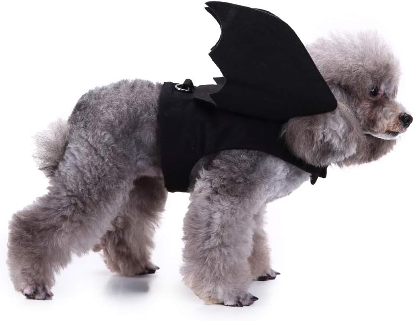 BWOGUE Bat Wings Costume Cat & Dog Pet Apparel Clothes for Halloween Party Large