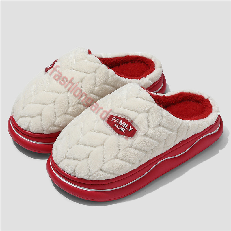 Free Shipping winter WARM slippers mens designer shoes white black lilac pink grey brown flats slides fashion outdoor comfort slipper slip-on womens s