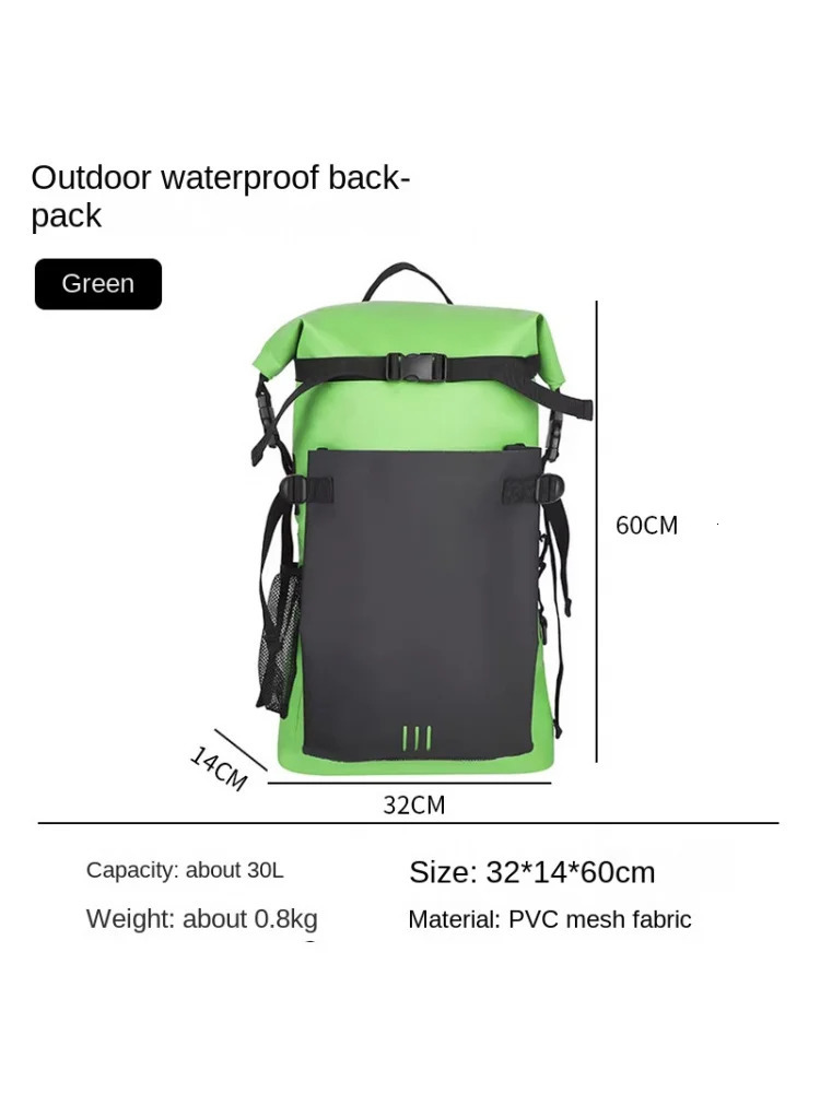 Outdoor waterproof rucksack hiking backpack sports fashion trendy travel dry wet separation camping backpack 241127