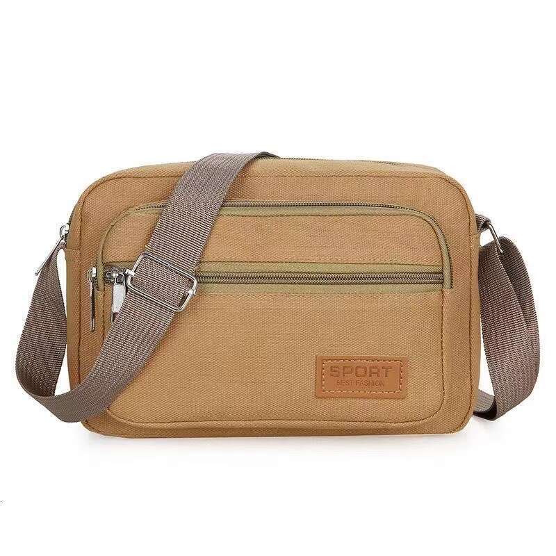 Wholesale Men's Bags, Canvas, Diagonal Cross, New Style, Single Shoulder Stall Business, Cashier, Or Carry B2
