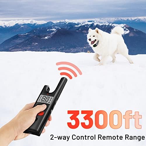 Dog Training with Remote 3300ft Range Waterproof Rechargeable Electric Collar for Small Medium Large Dogs