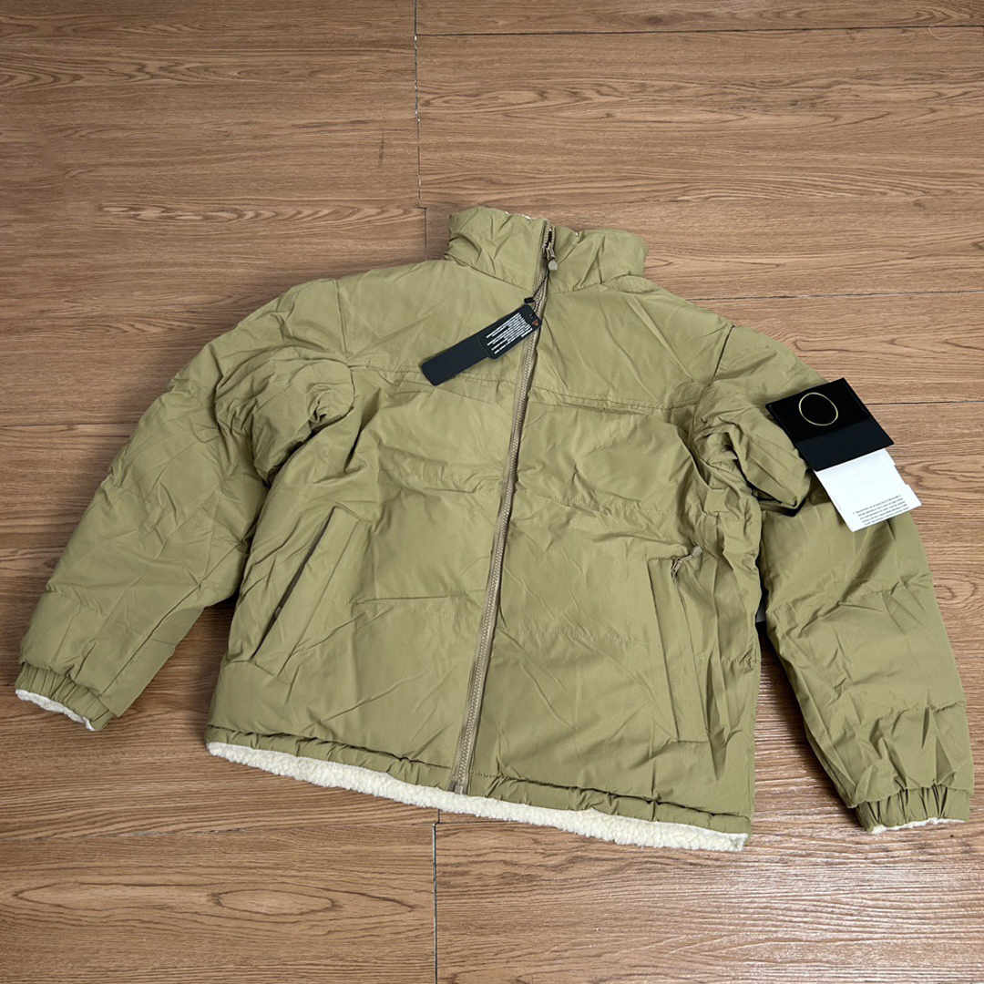 Puffer Jacket Winter Europe Designer Mens Hooded Pull Embroidery Topstoney Men Coat Fashion Outdoor Down Winterjacke Warm Veste Stone