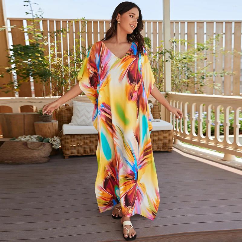 Beach Coverup Cotton Positioning Printing Holiday Sunscreen Home Furnishing Robe Cross Border 13 Color Editio