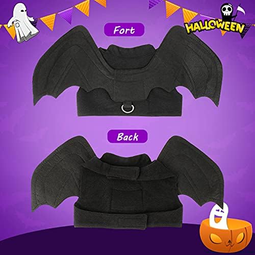 Rypet Pet Costume, Polyester Felt Cloth, Small, Halloween, Unisex, Durable, Easy to Clean, Bat Wings Costume for Small Dogs Cats