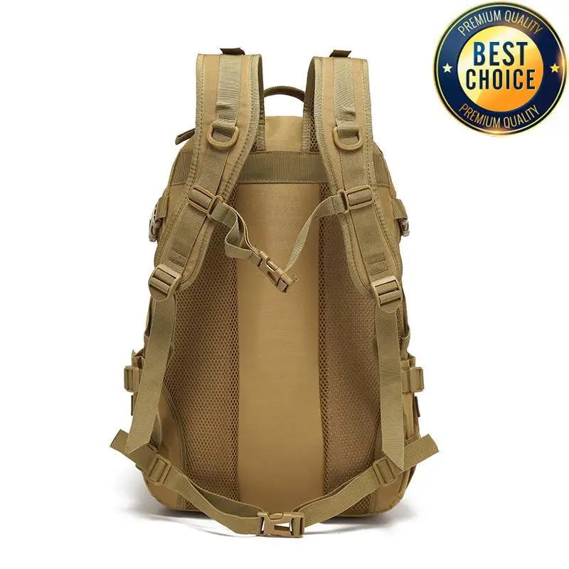 40L Tactical Reflective Backpack Outdoor Molle Camouflage Rucksack Assault Bag Hiking Camping Hunting Travel Riding Knapsack 241127