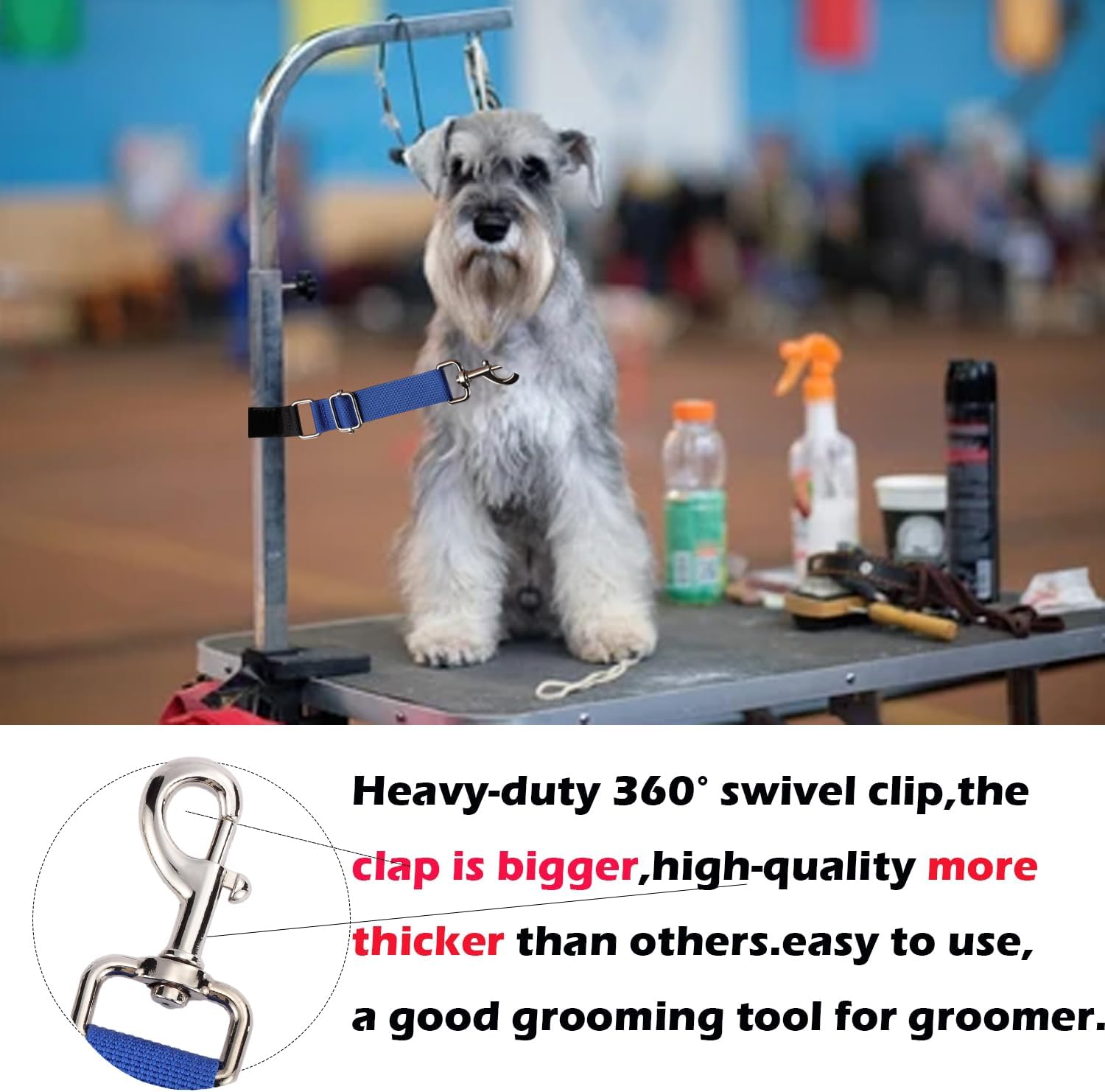 FURSDOLY Accessories - Loops Secure and Stable Loop Pet Supplies Extender Dog Grooming Arm Extension Straps 2 pcs