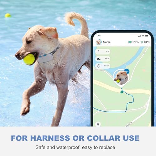 Clip Compatible with Tractive GPS Dog Location Activity Tracker Replacement Rubber Attachment Clips - Pack of 4