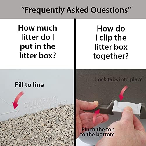 Omega Paw Premium Roll 'n Clean Litter Box Large,Cat, Peral Blue (PR-RA20-1)