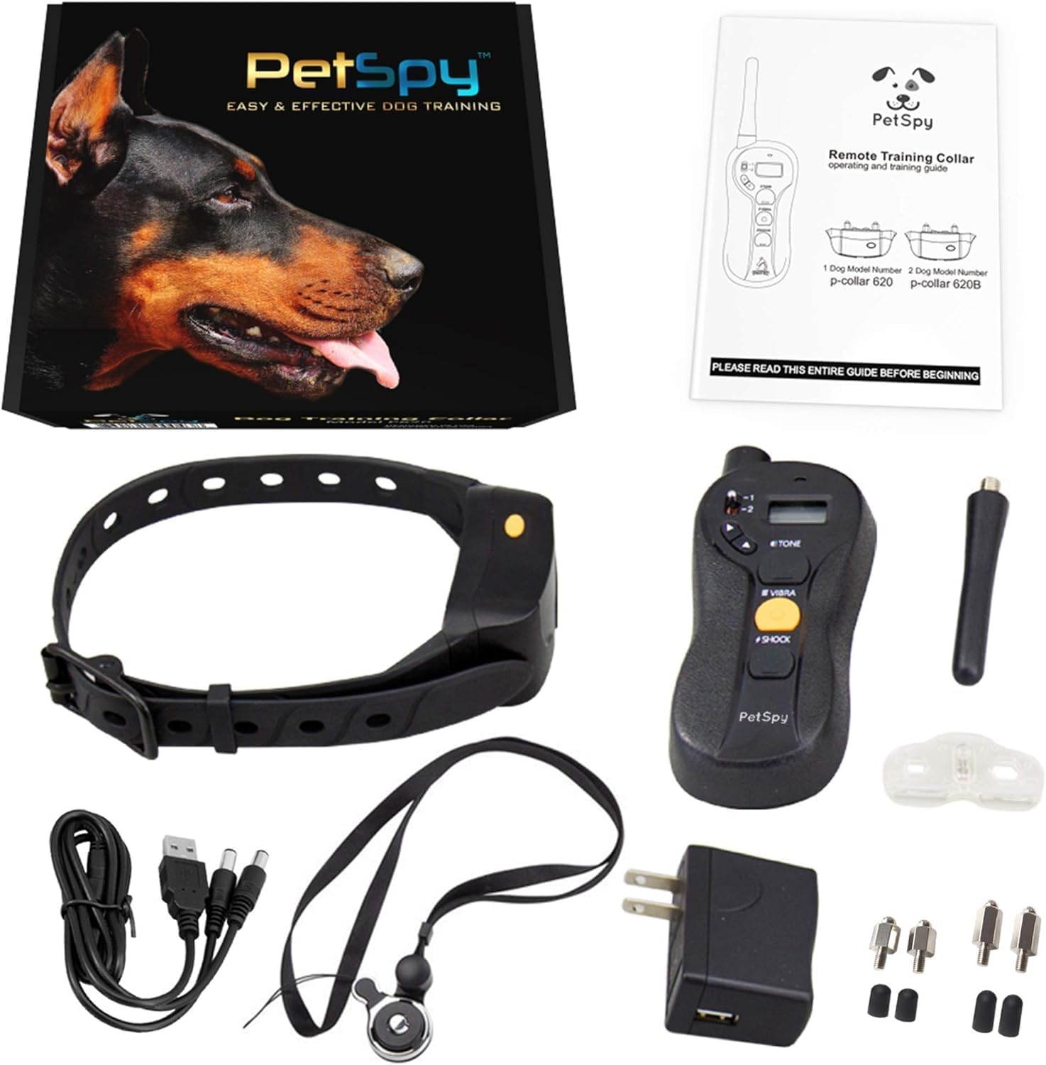 PetSpy Extra Receiver Collar - Replacement Part for Dog Training Collars P620 and P620B