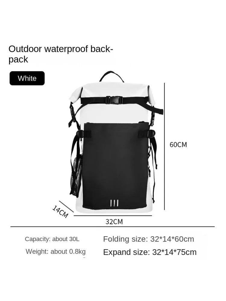 Outdoor waterproof rucksack hiking backpack sports fashion trendy travel dry wet separation camping backpack 241127