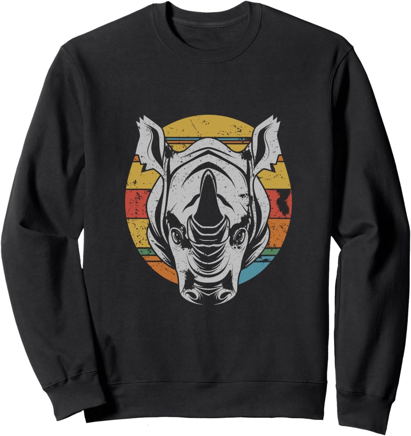 Long Sleeve Shirts for Men sweatshirt Rhino Souad colorful Graphic Design Sweatshirt T shirt Tee Streetwear Casual tops clothes warm