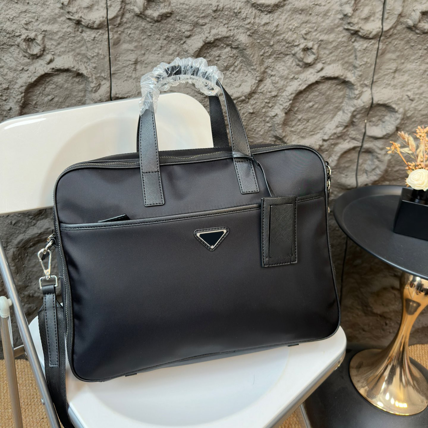 Mens Briefcase Designer Laptop Bag Womens Computer Bag Shoulder Bags Black Portable Crossbody Handbag Business Laptop Bag Mens Nylon Laptop Bag Messenger Bag