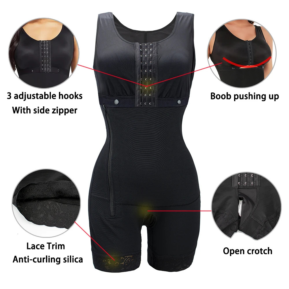 Body Shaper Faja Bodysuit Corset Top Bustier Original Colombian Girdles Modeling Postpartum Slimming Shapewear Women Underwear 241112