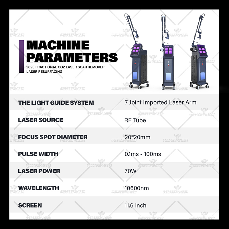 Laser CO2 Aesthetics Pigment Removal Device for Acne Scars removal Machine