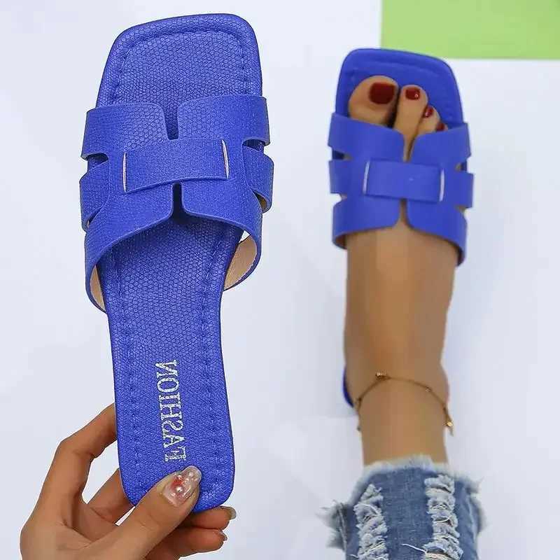 Luxury Summer Slippers Women Flat Outdoor Trend Beach Sandals Female Flip Flops Brand Design Slides Shoes Woman 2024 Big Size 43XJ250207