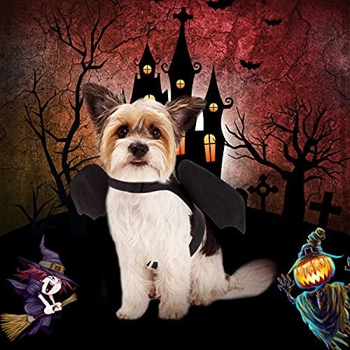 Rypet Pet Costume, Polyester Felt Cloth, Small, Halloween, Unisex, Durable, Easy to Clean, Bat Wings Costume for Small Dogs Cats