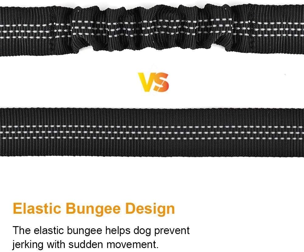 SlowTon Seat Belt Car, Car Harness Adjustable Mesh Breathable & Dog Seatbelt Safety Tether with Elastic Bungee for Medium Large Pets(Light Blue, Doubl