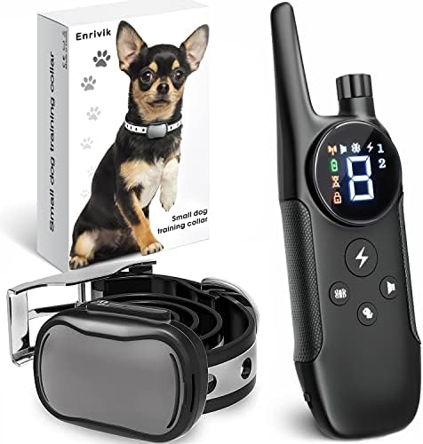 Extra Size Dog Puppy Training Collar Remote for Small Dogs 5-15lbs and Puppies with Shock - Waterproof & 1000 Ft Range