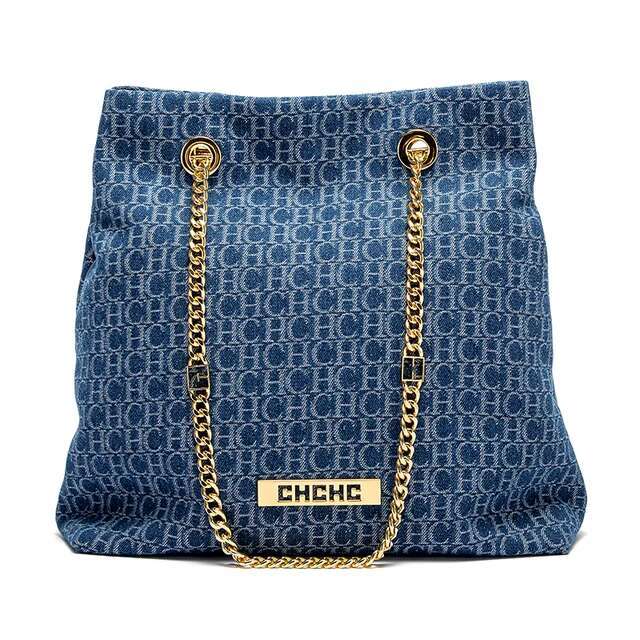 Chain Strap Design Letter Printed Shoulder Bag Vintage Hundred Classic Style Women's Handbag