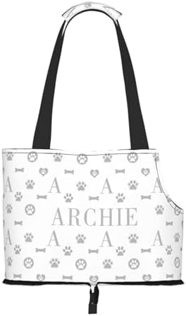 Others Dog Carrier Personalized with Name Custom Soft Sided Pet Purse Portable Bag for Medium Cat Small Dogs Puppy Pug Handbag Tote Pets Travel Hiking