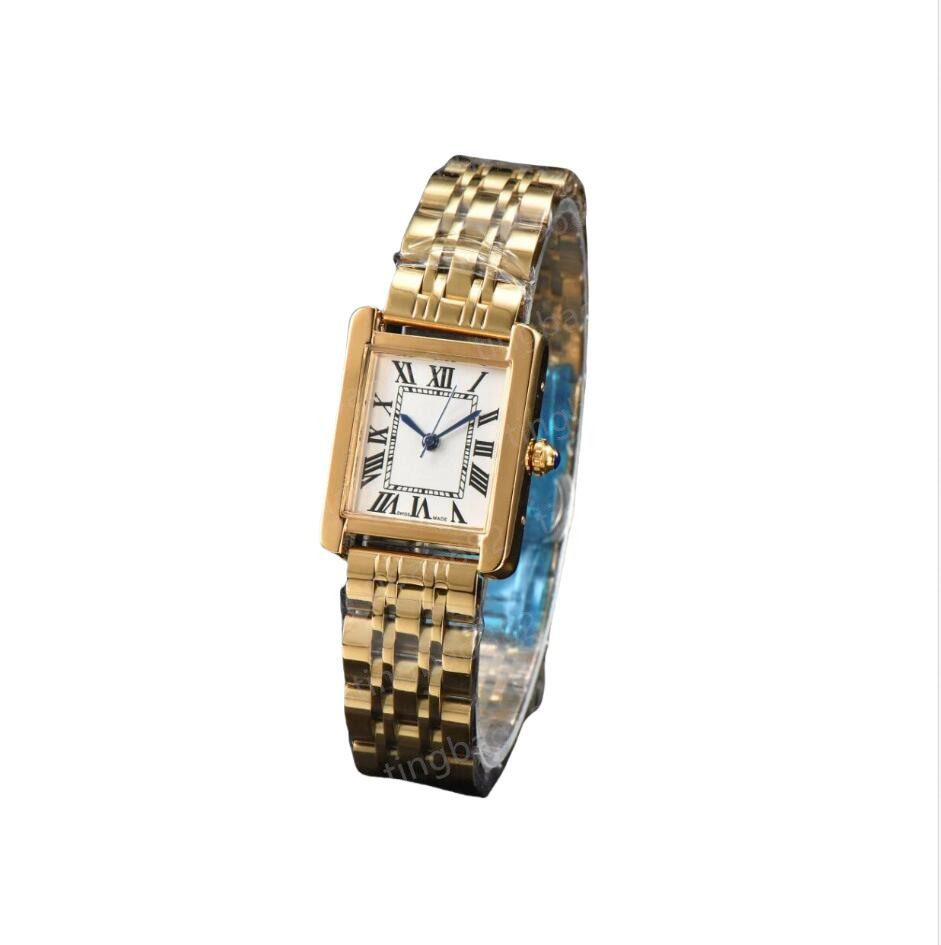 2025 NEW Fashion brand Wrist-watch lady Dress Watch classic Square Quartz Watches high quality Movement Stainless steel Bracelet Wristwatches Montres