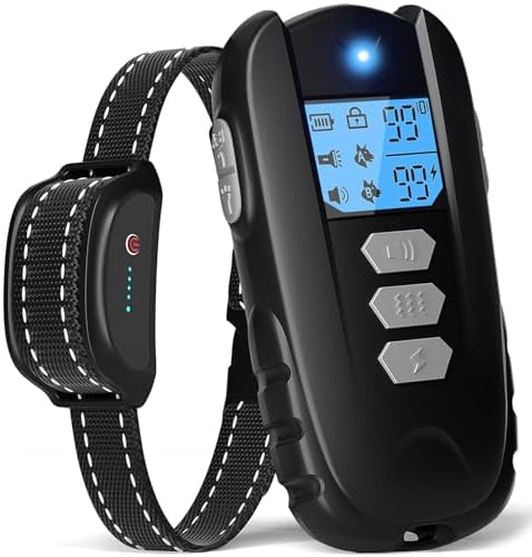 - Dog Training with Remote, IPX7 Waterproof Rechargeable E Collar All Breeds Flashlight Beep Vibration Shock (1-99) Perfect for Small Medium Large Dog