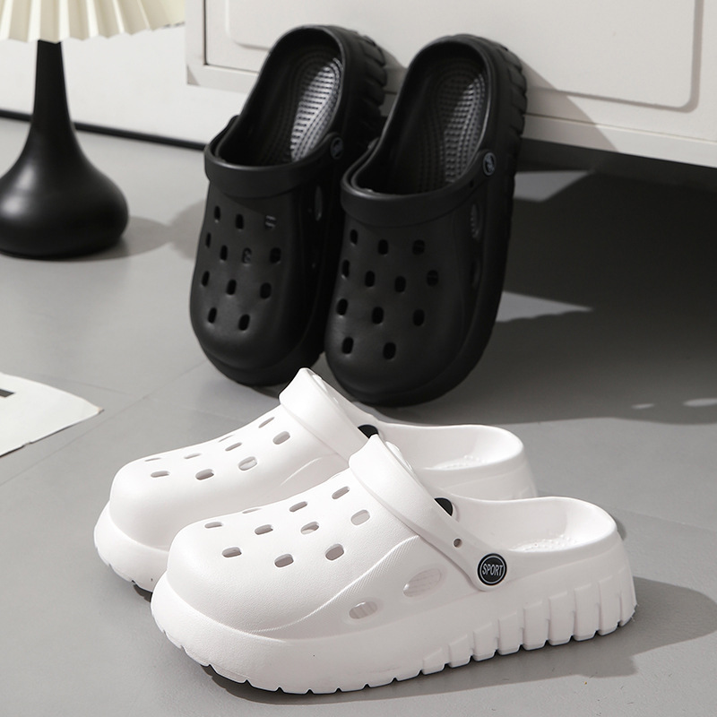 Perforated Summer Slippers: Anti-Slip Soft Sole Beach Sandals for Men and Women 36-45