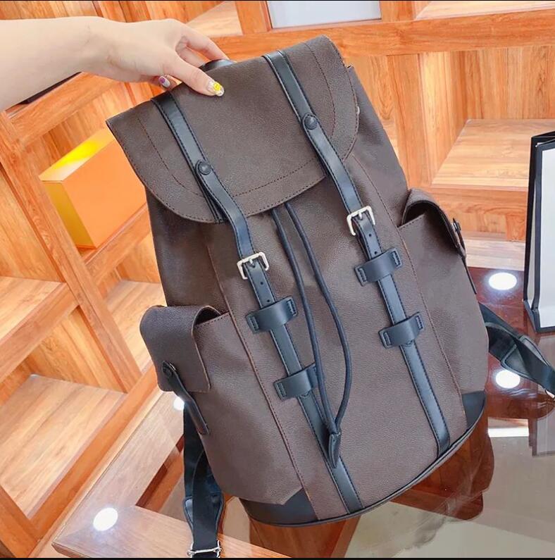 New Hot designer bag designer backpack Men and women Stylish backpack Classic old flowers Zipper open and close canvas leather backpack backpack backpack
