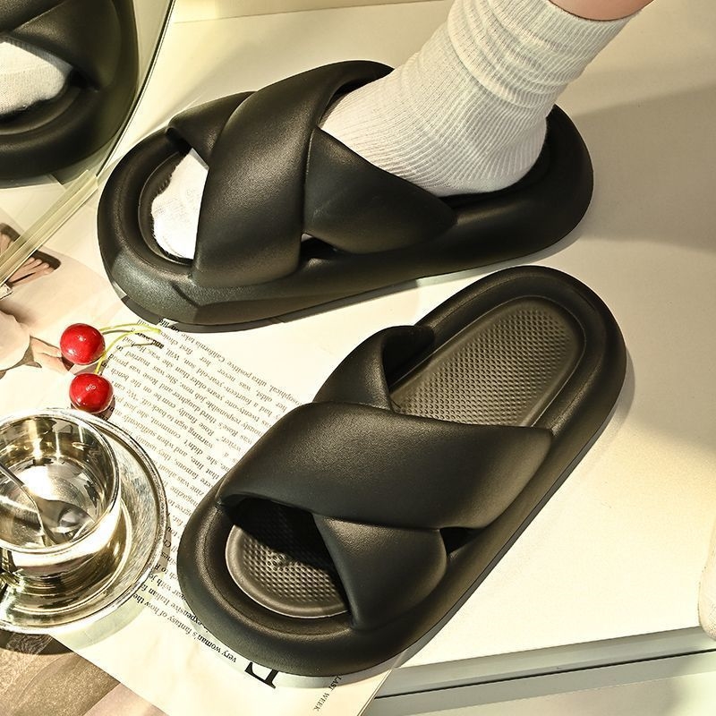 outdoor for Wearing wear cool in summer soft soled indoor home slippers with thick soles high-end stepping tion Lhshoe door steppg