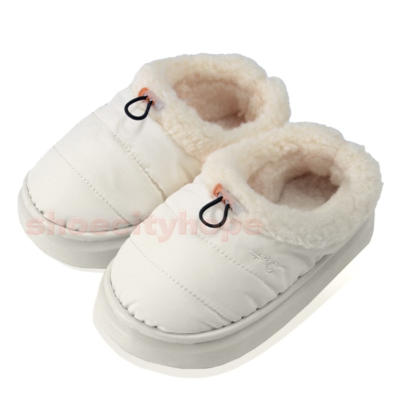 Winter Drawstring slipper mens Calfskin Fur Loafers Slippers white khaki grey brown pink green womens snow boots kids casual booties boy girls designe