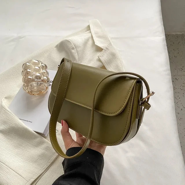 Retro Small Saddle Women New Popular All-Match Messenger Fashion Underarm Bags Square Sg Bag Cotton Fabric