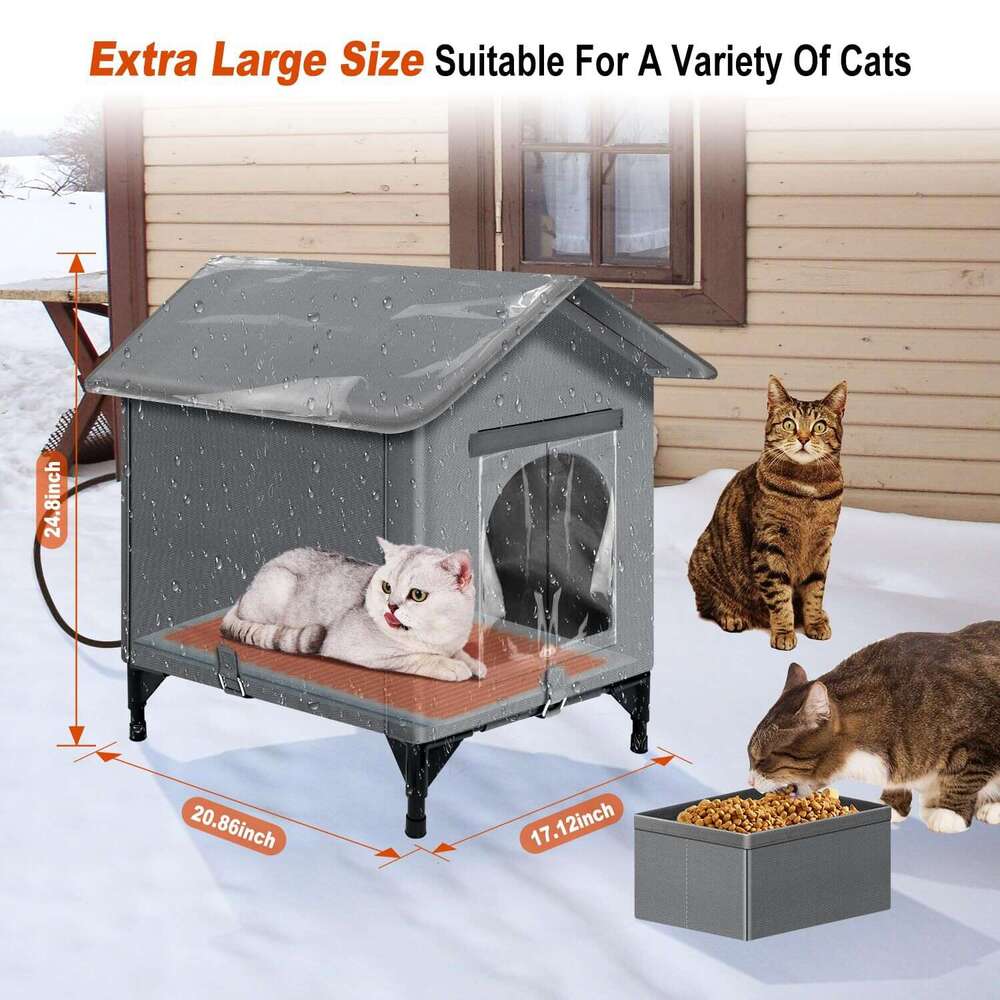 Height Raising Foot Outdoor Winter Rainproof Water Windproof Warm Nest Cat House