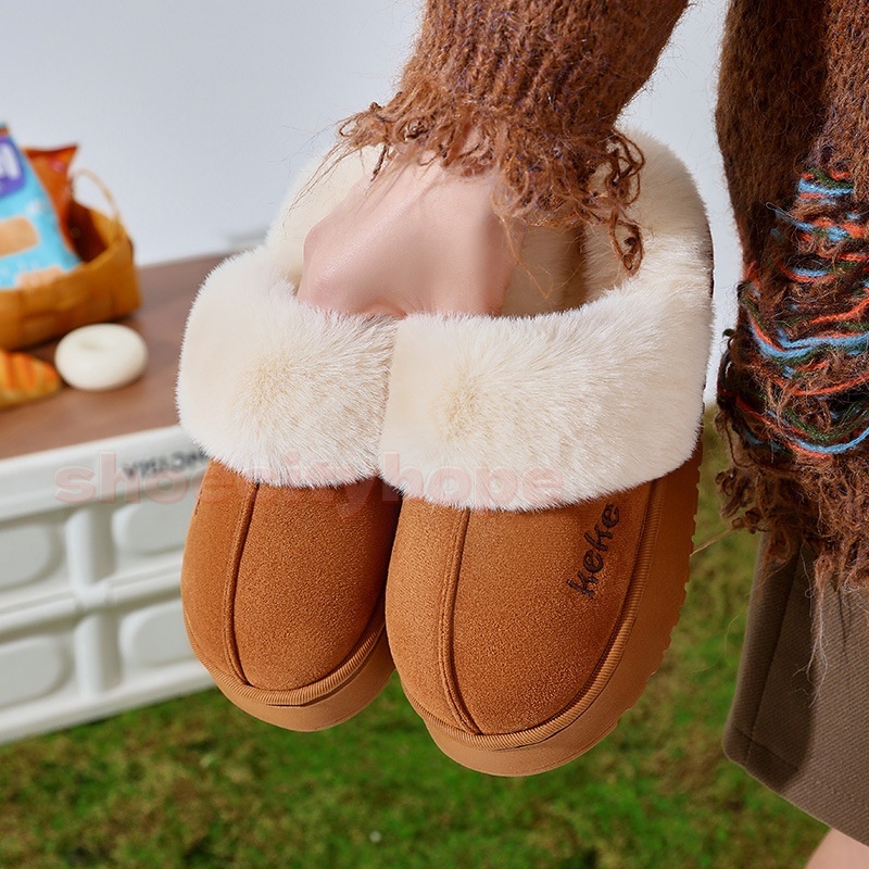 Kids casual snow boots brown pink Cream winter fur slippers boys Plush slides girls fashion boot toddler fluffy Loafers kid designer booties classic o