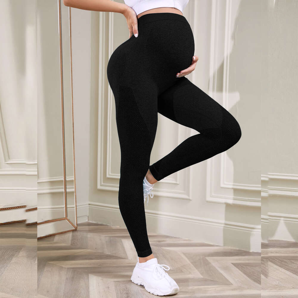 Women's Maternity Leggings Fiess Legging Yoga Sports Casual Skinny Pants Clothes High Waist Belly Pregnancy