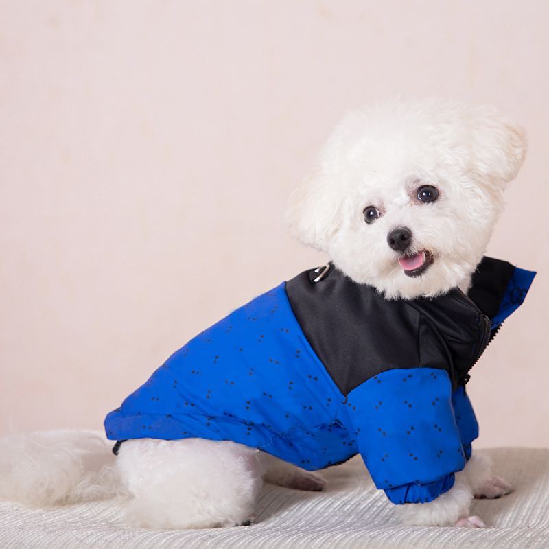 Winter Clothing et Apparel Teddy Coat Small Down ets Letter Print Cotton Coats Autumn Pet Warm Dog Vest Old Flower Free shipping