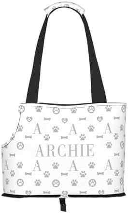 Others Dog Carrier Personalized with Name Custom Soft Sided Pet Purse Portable Bag for Medium Cat Small Dogs Puppy Pug Handbag Tote Pets Travel Hiking