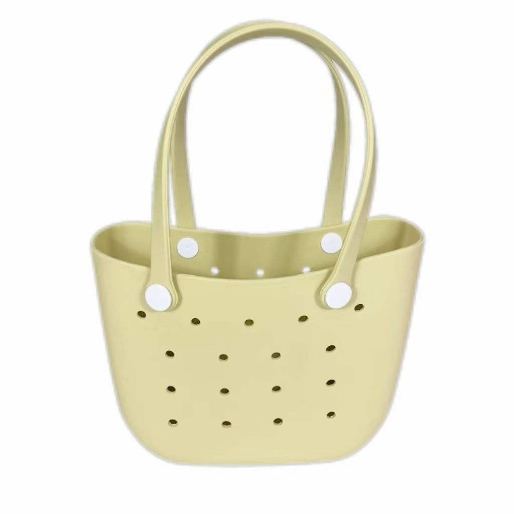 New DIY crescent hole popular EVA large capacity detachable and easy to clean women's designer handbag