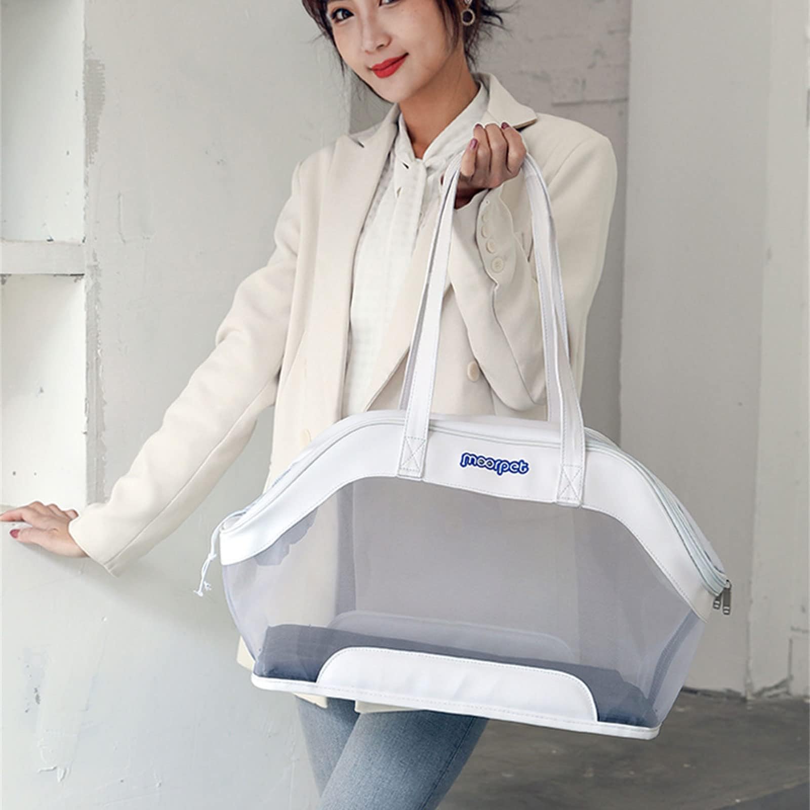 Others Dog Carrier Pet Carriers Bag Portable Breathable Foldable Cat Dogs Bags Outgoing Outdoor Travel Cats Handbag Safety For Bike Sma H250213