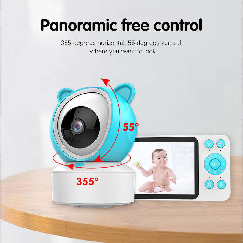 5 Inch Baby Care Monitor IP Camera Wireless Monitoring Cameras Dual Mode Wifi Home Surveillence Video Camera Night Vision 2.4G Voice Temperture Motion